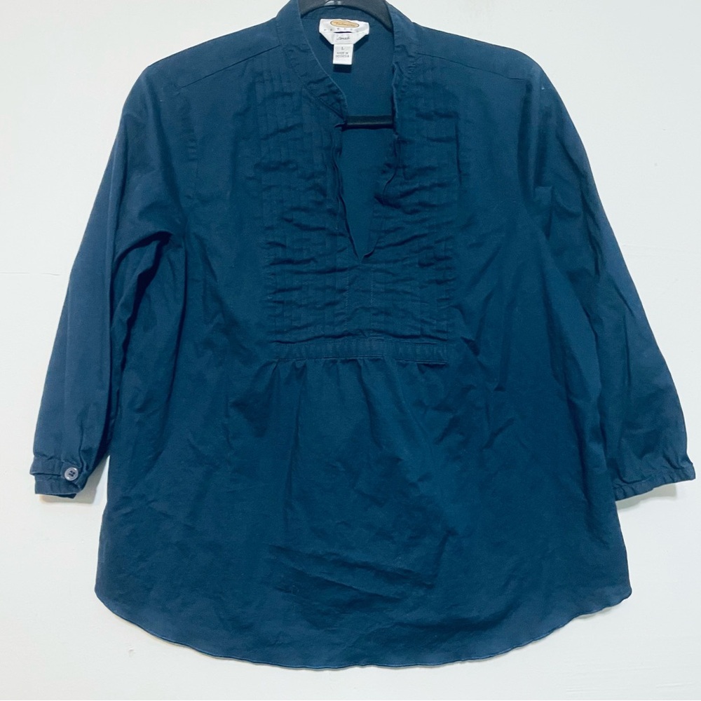 Talbots Black Stretch Blouse